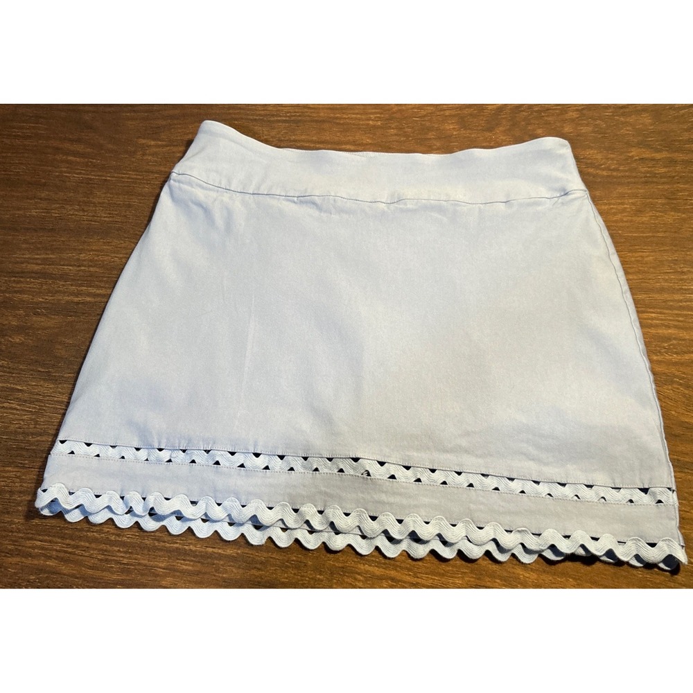 Crown & Ivy Women's Size 12 Light Blue Skort Stretchy